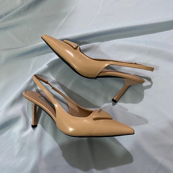 Prada Nude Beige Shade High Heels - Picture 5 of 10